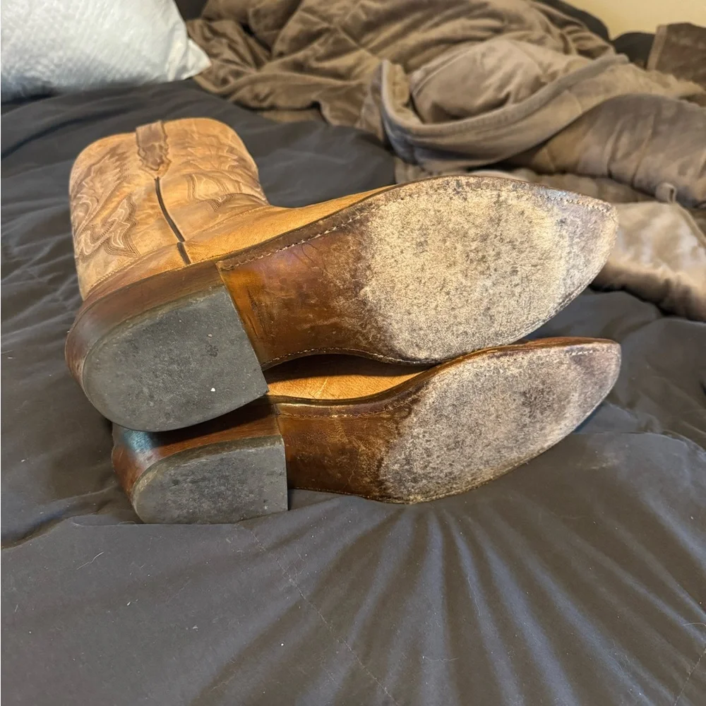 Lucchese Lewis Mad Dog Goat western snip toe boots - Picture 3 of 4